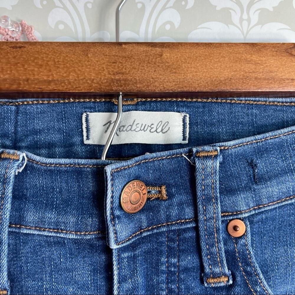 5/$30 Madewell 9” High Rise Frayed Hem Skinny Jeans Style J6515 25 - Picture 3 of 8